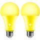 thumbnail image 1 of Bombilla LED Bluex A21, luz amarilla, 15 W (equivalente a 120 W), paquete de 2, 1 of 6