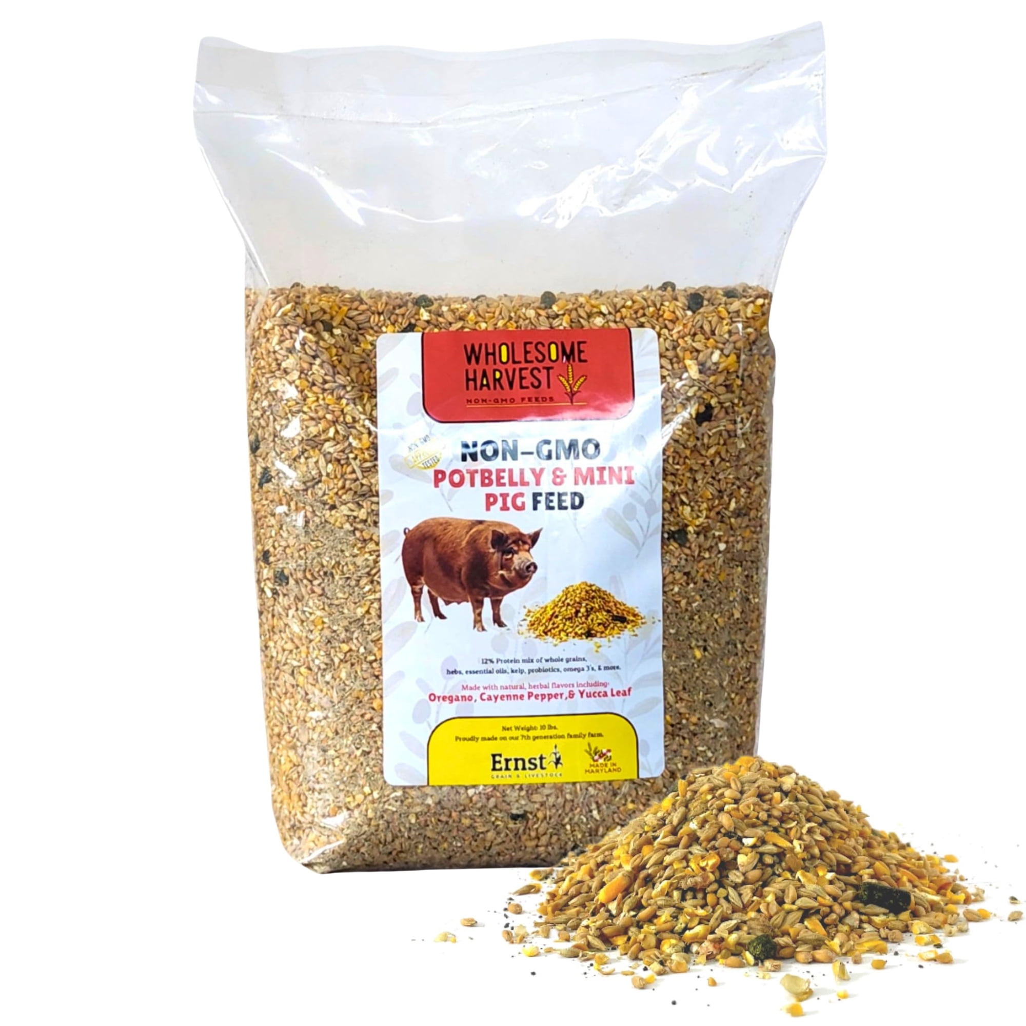 Alimento para Cerdos Wholesome Harvest 4,5 kg 12 % Proteína No OGM