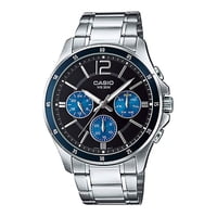 Reloj Analogo Plateado Casio Mtp-1374D-2Av