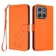 thumbnail image 1 of Motorola MOTO G15/G15 Power Funda Billetera de Gato, Naranja, 1 of 6