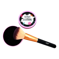 Flower Secret - Pack Limpiador Texturizado Reutilizable + Brocha Maquillaje
