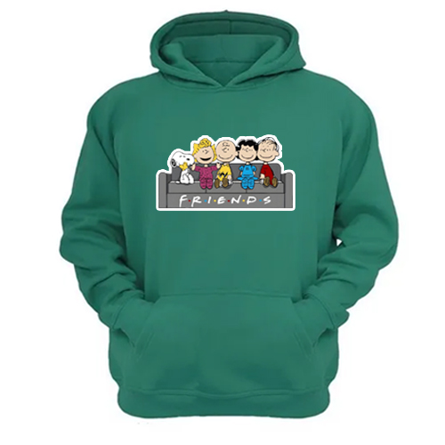 Genérico - Polerón Canguro Friends Verde Aguamarina Talla M Unisex