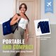thumbnail image 2 of Manta de viaje BOACAY plegable para avión o coche con funda y clip, 2 of 7