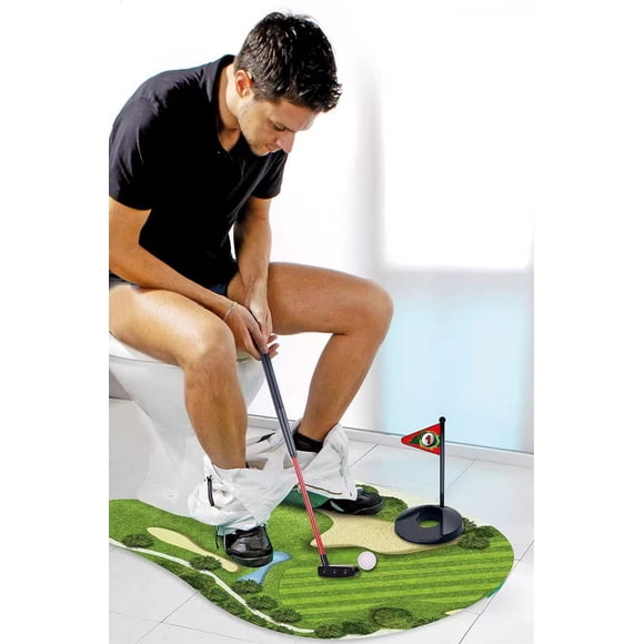 Inodoro Juego De Golf Baño Minigolf Práctica De