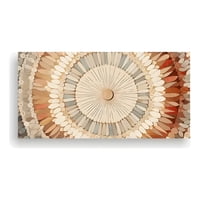 Genérico - Cuadro Boho Colores Terrosos 100X50 Cm