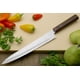 thumbnail image 3 of Cuchillo Yoshihiro VG10 Sujihiki 240 mm Damasco con Mango de Palo de Rosa, 3 of 9