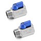 thumbnail image 1 of Válvula de bola QWORK Mini 304 de acero inoxidable 3/4 NPT, paquete de 2, 1 of 8