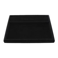 Magideal - Bandeja De Exhibición De Joyas, Soporte De Exhibición De Anillos, Collares Y Pulseras, Resistente Y Portátil, Soporte Para Joyas, Bandeja Vacía Para P Negro