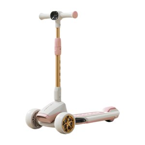 Ioensy - Patinete Plegable Para Niños, Patinete Con Soporte, Patineta Para Jugar En El Parque Al Aire Libre, Color Rosa
