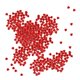 thumbnail image 2 of 800 pedazos 8m m corazón rhinestone embellecimiento decoración de la boda rojo, 2 of 3