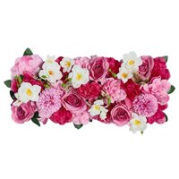 Magideal - Wedding Road Cited Flowers Diy Arch Flower Row Decoración Flores De Rosas Artificiales Para Bodas, Áreas Públicas, Ventanas, Salas De Arte, Estaciones Rosa Oscuro