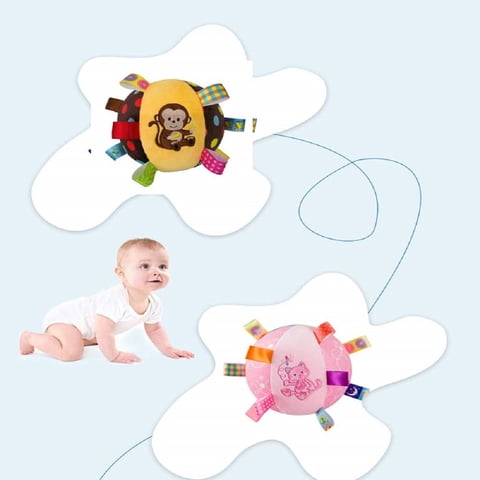 Genérico - Sonajero Pelota Juguete Felpa Suave Sonido Bebes Lau