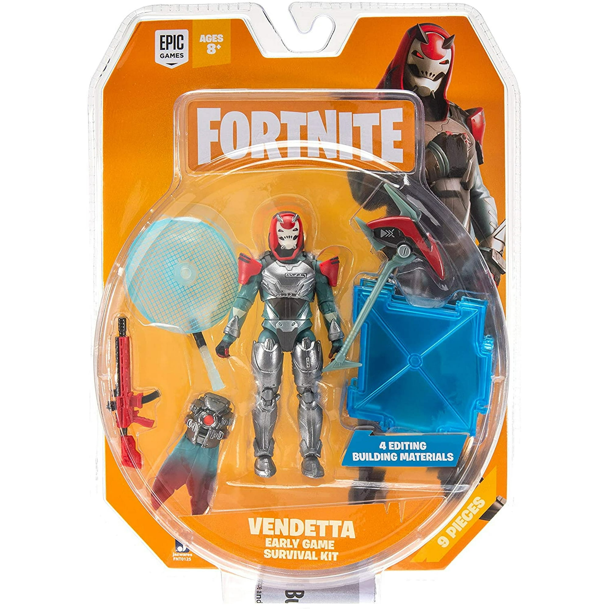 Fortnite Early Game Survival Kit 1 Figure Pack, Vendetta