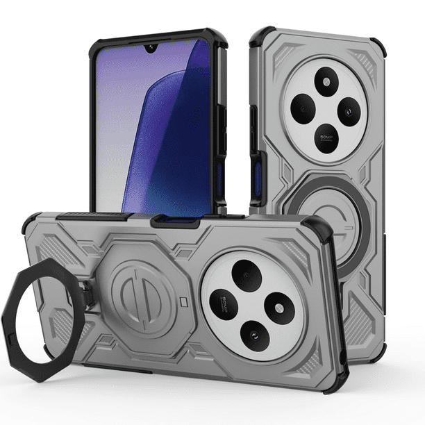 Funda FOXDOCK para Xiaomi Poco C75 4G , magnética, ligera, soporte 360°, antigolpes