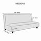 thumbnail image 3 of Funda Cubre Futon Tela Gruesa Elasticada Texturizada Cuadrille 3 Cuerpos Color Negro, 3 of 3