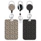thumbnail image 1 of Porta credenciales Rcmyll Pack de 2 con estampado de leopardo y carrete retráctil, 1 of 7