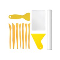 Bothyi - Herramientas De Corte De Arcilla Polimérica, Raspador Hecho A Mano, Rodillo De Arcilla Acrílica Para Esculpir, 11 Uds.