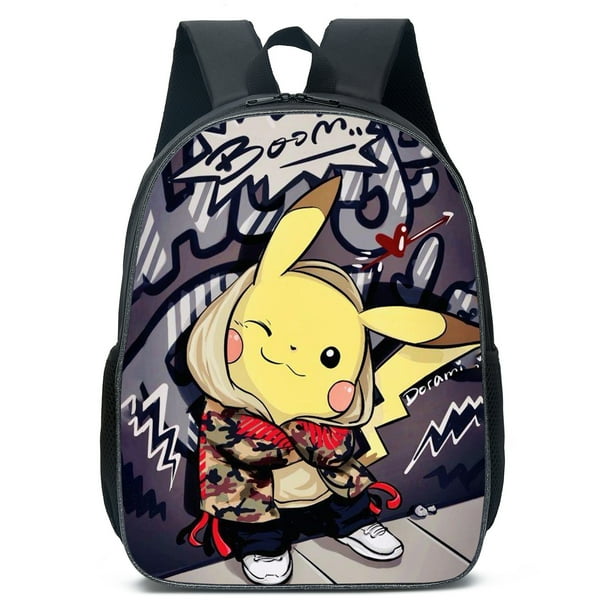 Kawaii Pokemon Backpack Pikachu Student School Bag Pencil Case Children's Gifts Cartoon Sports Backpack SchoolBag Mochila