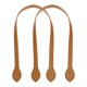 thumbnail image 1 of 2 piezas de correas de cuero para bolsos de 24 pulgadas (60 cm) con oreja, ébano, 1 of 6