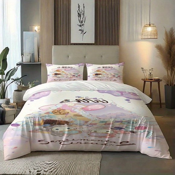 3pcs Crying Circus Candy House SC Pattern Printed Three-Piece Set