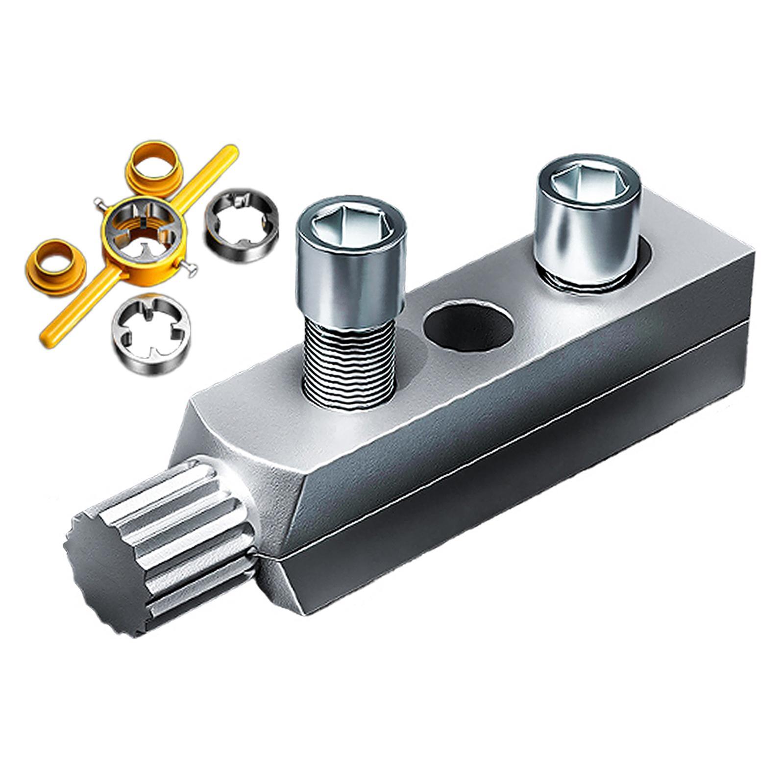 Magideal - Herramientas De Tornillo De Válvula De Ángulo De Toque Herramientas Manuales Para Una Herramienta Fácil Y Fácil De Perno, Herramienta De Extracción De Y 6 Piezas De Tubería Muere