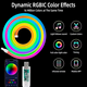 thumbnail image 4 of Tira Cinta Led Neón Flex Rgb Bluetooth 10mtr Usb Control App, 4 of 5