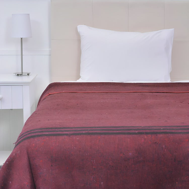 Frazada Térmica Single / Líneas Rojo – Plumetti