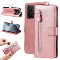Gangxun - Funda Con Cremallera Para Xiaomi Poco X6 Pro, Carcasa Cartera De Cuero Pu Con Soporte Y Tarjetero