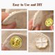 thumbnail image 5 of Cierres para broche KASBEE 50 piezas latón 1,15 cm dorado, 5 of 9