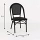 thumbnail image 4 of Silla Bistro Parisina Textileno - Negro, 4 of 7