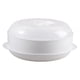 thumbnail image 2 of Vaporizador De Alimentos Redondo Para Microondas Vaporizador Sin BPA Blanco S 1 Nivel, 2 of 5