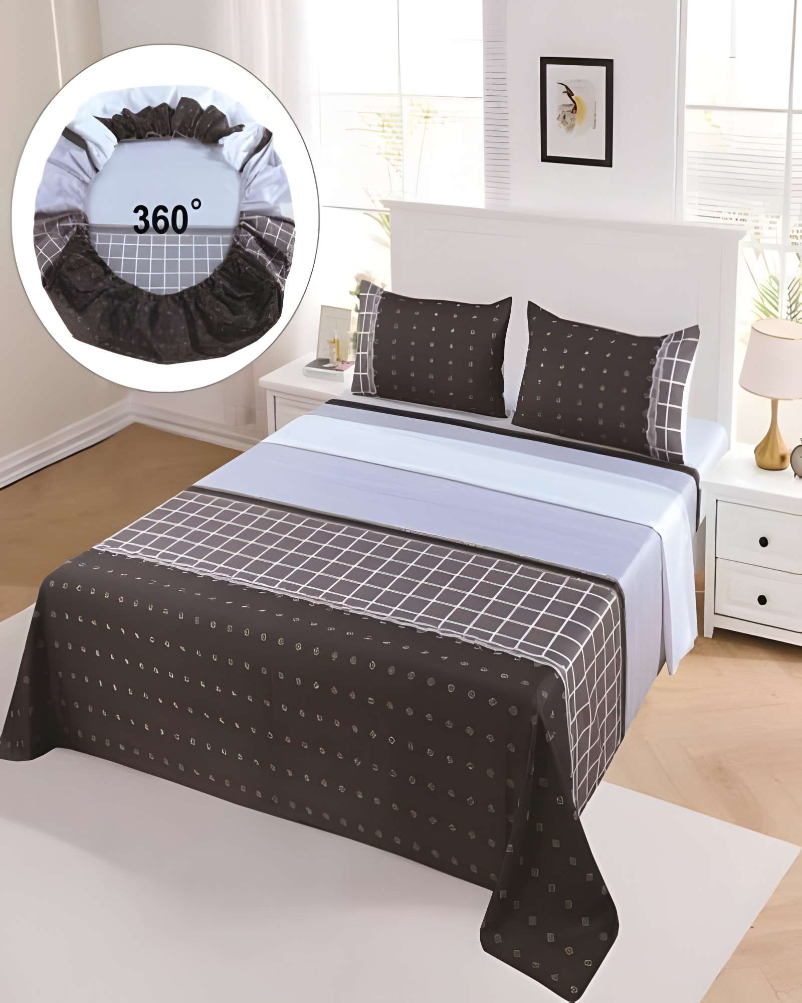 Genérico - Sabanas De Verano King Gris