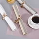 thumbnail image 2 of XmhyTop Juego de 6 Manteletes Individuales para Mesa, Hechos de PVC Resistente, Antideslizantes y Termorresistentes, Ideal para Hogares, Restaurantes y Cocinas, Estilo I, 45*30cm, Café, 2 of 5