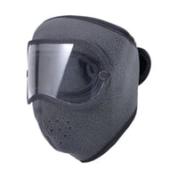 Magideal - Cubierta Facial Cálida Para Esquí, Reutilizable, Suave, Protección Para Los Oídos, Resistente Al Frío, Para Adultos, Hombres, Mujeres, Correr Y Sender Gris