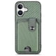 thumbnail image 1 of Funda Billetera Tejida para iPhone 16 Plus con Soporte y Tarjetero Verde, 1 of 4