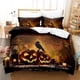 thumbnail image 1 of Halloween Pumpkin Series Three-Piece Home Textile Set Digital Printing 90G Brushed down Quilt Cover Pillowcase, 1 of 5