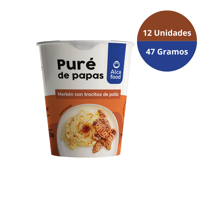 Alcafood - Vasos Puré Merkén Con Pollo 12X 47 Gr