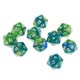 thumbnail image 3 of Dados Poliédricos D20 De 20 Caras De 10 Piezas Para Juegos De Mesa De Dragones Y Mazmorras Verde Púrpura, 3 of 5