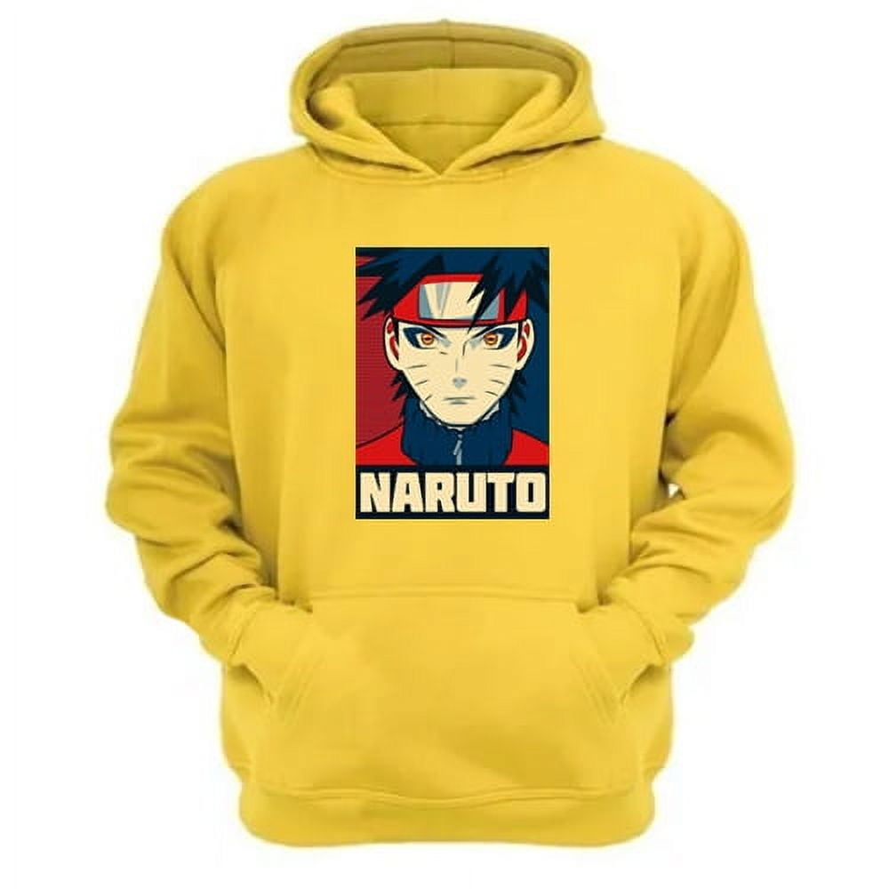 Genérico - Polerón Canguro Naruto Amarillo Talla L Unisex