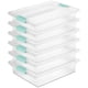 thumbnail image 1 of Contenedores de almacenamiento Sterilite Clip Box, paquete de 6 unidades, grandes, transparentes, 1 of 9
