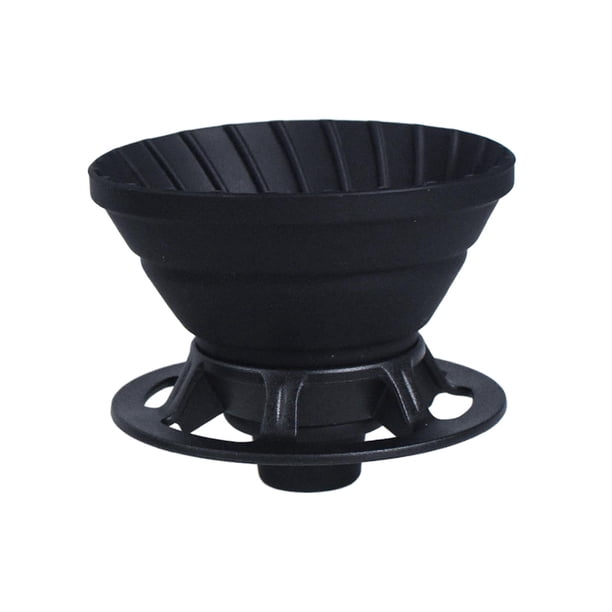 Taza De Filtro De Café Plegable Con Gotero De Café Reutilizable Para Viajes En Casa Al Aire Libre Negro