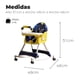 thumbnail image 3 of Silla Comer Bebe Doble Altura Safe Baby Mecedora Reclinable Amarillo/Azul, 3 of 6