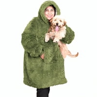 Manta Felpuda Hoodie Sherpy – Doral Verde
