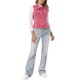 thumbnail image 2 of INSPIRE CHIC Chaleco de Mezclilla sin Mangas para Mujer Botón Lavado Chaqueta Rojo Ladrillo M, 2 of 6
