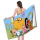 thumbnail image 4 of Hora de Aventura Toalla de playa de secado rápido con diseño temático, regalo para mujeres y niñas, ideal para cumpleaños, fans, amantes de la música, uso en la playa o al aire libre, 78 × 150 cm, 4 of 6