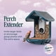 thumbnail image 2 of Comedero para pájaros Perch Extender Bird Buddy Blue para exteriores, 2 of 7