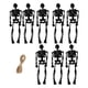 thumbnail image 3 of 8 Minifiguras De Esqueletos Para Fiestas De Halloween, Casas Embrujadas, Figuras De Halloween, Color Negro, 3 of 5