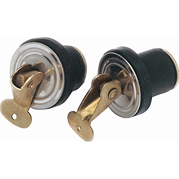 Tapón para vivero SeaSense, par, 1,3 cm, latón