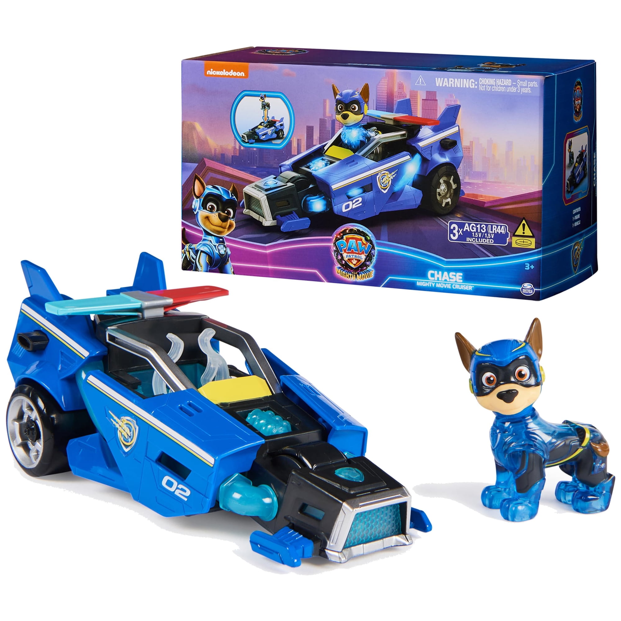 Coche De Juguete Paw Patrol The Mighty Movie Con Chase Mighty Pups 3+