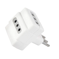 Adaptador Enchufe Triple 250V 10A 1500W / Macrotel